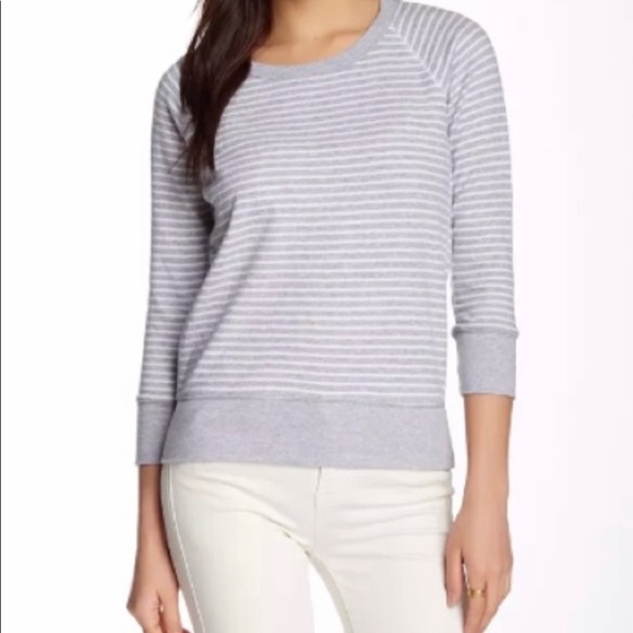NWT JAMES PERSE STRIPED RAGLAN PULLOVER TEE SHIRT! - Picture 2 of 2